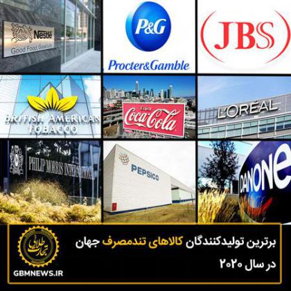 برترین تولیدکنندگان کالاهای تندمصرف جهان...