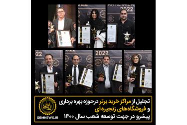 مراکزخرید برتر حوزه بهره‌برداری و فروشگاه‌های زنجیره‌ای پیشرو در جهت توسعه شعب سال ۱۴۰۰