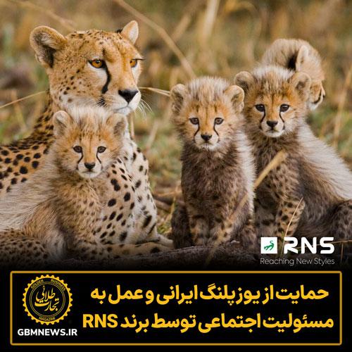عمل به مسئولیت اجتماعی توسط برند RNS و حمایت از یوزپلنگ ایرانی